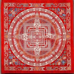 Khăn Mandala trải bàn Pháp , trải bàn thờ, bàn tụng Kinh 