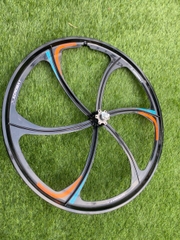 Bộ vành trước sau vành đúc xe đạp 6 đao 26 inch vành đúc xe đạp 26 inch vành đúc xe đạp trước sau