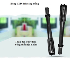 đèn pin cảnh sát đèn pin bảo vệ đèn pin tự vệ đèn pin tuần tra siêu sáng cán cao su