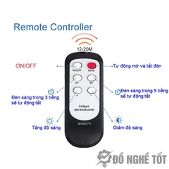Đèn năng lượng mặt trời chống chói điều chỉnh độ sáng DNT-JD-7300