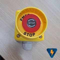 Hộp nút nhấn Stop có vòng tròn bảo vệ