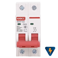 Át tô mát 16A 25A 32A 2P NXBCC DZ47-63