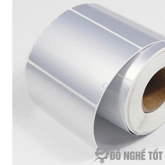 Decal xi bạc cuộn kích thước tem 100x50mm