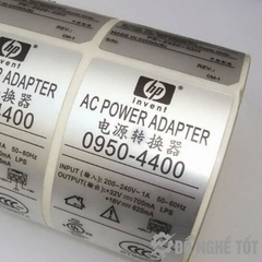 Decal xi bạc cuộn kích thước tem 100x50mm