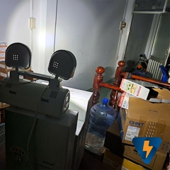 Đèn tích điện 2 bóng 3W kết hợp chóa ECOKT402