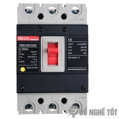 MCCB 300A Aptomat 300A Át tô mát 300A át khối 300A HUYU EXM3-320CS/33000