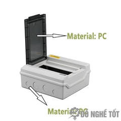 Vỏ tủ điện gắn CB hộp nhựa gắn CB MCB DNT-PMH 9PN