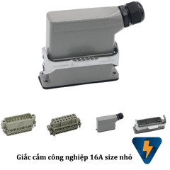 Đầu nối dây công nghiệp 16 32 chân size nhỏ HA-16 , HA-32