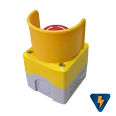 Bộ hộp nút nhấn khẩn cấp có cover tiếp điểm 5A/220VAC Emergency stop