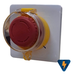 Nút nhấn khẩn cấp dùng cho đế âm báo cháy báo trộm dừng khẩn Emergency Stop