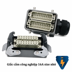 Đầu nối dây công nghiệp 16 32 chân size nhỏ HA-16 , HA-32