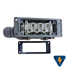 Bộ giắc cắm 6 chân vỏ nhôm 35A /500V công nghiệp