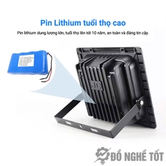 Đèn pha năng lượng mặt trời 100W DNT-JD-8800L Nhôm