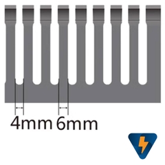 Máng nhựa 25x25mm dài 2 mét 2525GWD