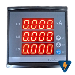 Đồng hồ đo dòng điện 3 pha hiện thị led MLA96T 96x96mm