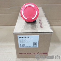 Nút nhấn khẩn cấp 1NO 1NC MRE-RR1R Hanyoung tự giữ