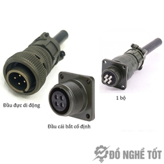 Đầu nối dây 4 pin 13A MS3106A-14-2P MS3102A-14-2S DNT158