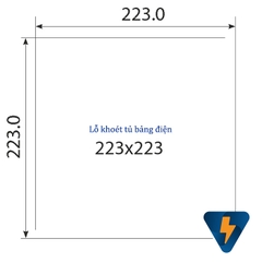 Quạt hút gió thổi gió làm mát tủ điện kích thước 260x260mm ECOPTF 2500 115/130 ( m3/h )