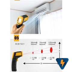 Súng đo nhiệt độ từ xa -32~380 ℃ AR320 Smart Sensor
