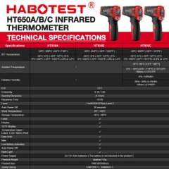 Súng đo nhiệt độ từ xa -50~500 ℃ STX-DNT HT650B đo được nhiệt độ bề mặt kim loại