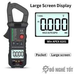 Đồng Hồ Kẹp Dòng Ampe Kìm Tự Động Cao Cấp WinAPEX 8201