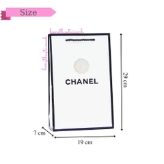 Combo Túi Giấy X Trắng + Hoa - Size 19cm