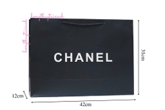Túi Giấy X Đen Size Lớn 42cm