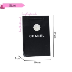 Combo Túi Giấy X Đen + Hoa - Size 19cm