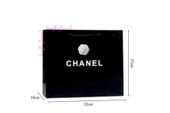 Túi Giấy X Đen Size Trung 32cm