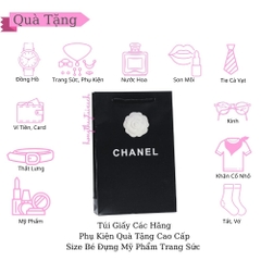 Combo Túi Giấy X Đen + Hoa - Size 19cm