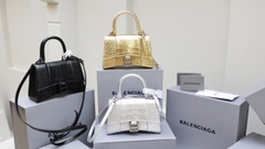 Túi Ba Size 23 Da Cá Sấu Super