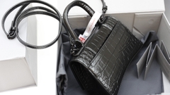 Túi Ba Size 23 Da Cá Sấu Super