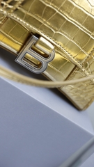 Túi Ba Size 23 Da Cá Sấu Super