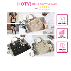 Túi Di Lady Da Lì Khóa Vàng Size 20cm Có 2 Hộp