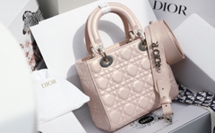 Túi Di Lady Da Lì Khóa Bạc Size 20cm Có 2 Hộp