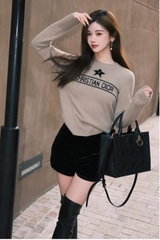 Túi Di Tote New Da Lì Khóa Vàng Size 26 Có 2 Hộp