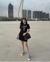 Túi Di Tote New Da Lì Khóa Vàng Size 26 Có 2 Hộp
