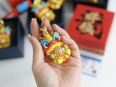 Phụ Kiện Móc Khóa Rồng Vàng Có Hộp