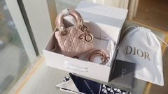 Túi Dior Lady Da Lì Khóa Vàng Size 12cm Có 2 hộp