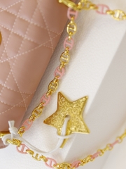 Túi Di Caro mini Khóa Vàng Size 19cm Có 2 hộp