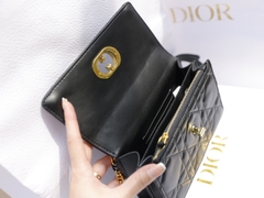 Túi Dior Caro mini Khóa Vàng Size 19cm Có 2 hộp