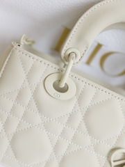 Túi Di Lady DJoy Ngang Da Lì Khóa Cùng Màu Size 22cm Có 2 hộp