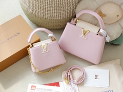 Túi L Capu Size Nhỏ 20cm Charm Xích Khóa