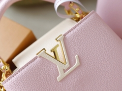 Túi L Capu Size Lớn 27cm Charm Xích Ổ Khóa