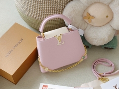 Túi L Capu Size Nhỏ 20cm Charm Xích Khóa