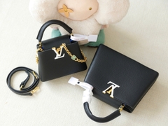 Túi L Capu Size Lớn 27cm Charm Xích Ổ Khóa