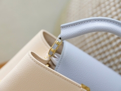 Túi L Capu Size Lớn 27cm Charm Xích Ổ Khóa