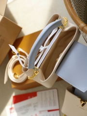 Túi L Capu Size Lớn 27cm Charm Xích Ổ Khóa