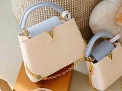 Túi L Capu Size Lớn 27cm Charm Xích Ổ Khóa