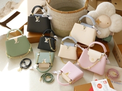 Túi L Capu Size Nhỏ 20cm Charm Xích Khóa